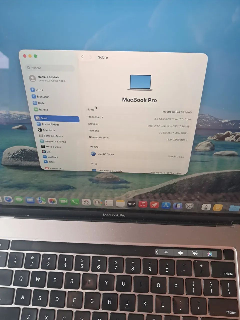 Macbook 32GB 512GB 16in i7 - Foto 4