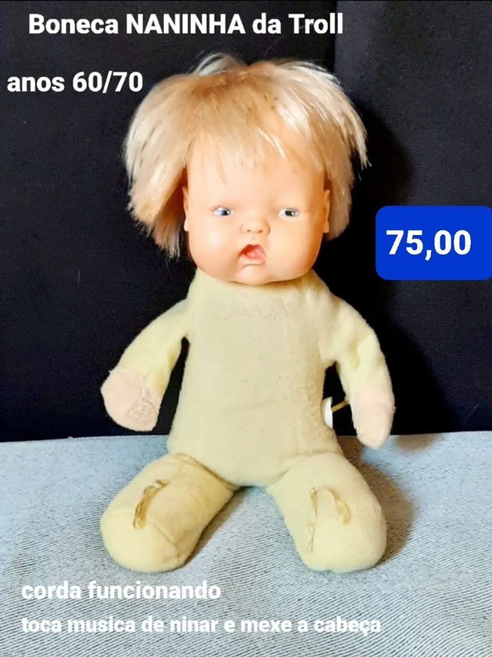 Boneca Naninha da Troll anos 70