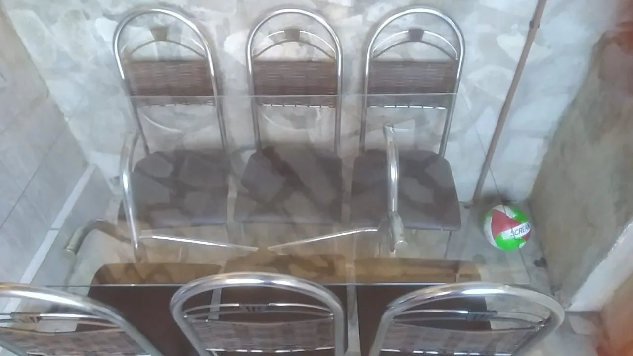 Mesa de vidro 6 lugares - Foto 4