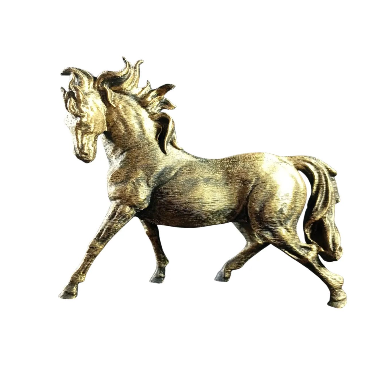 Cavalo Dourado Corcel Dourado decoração
