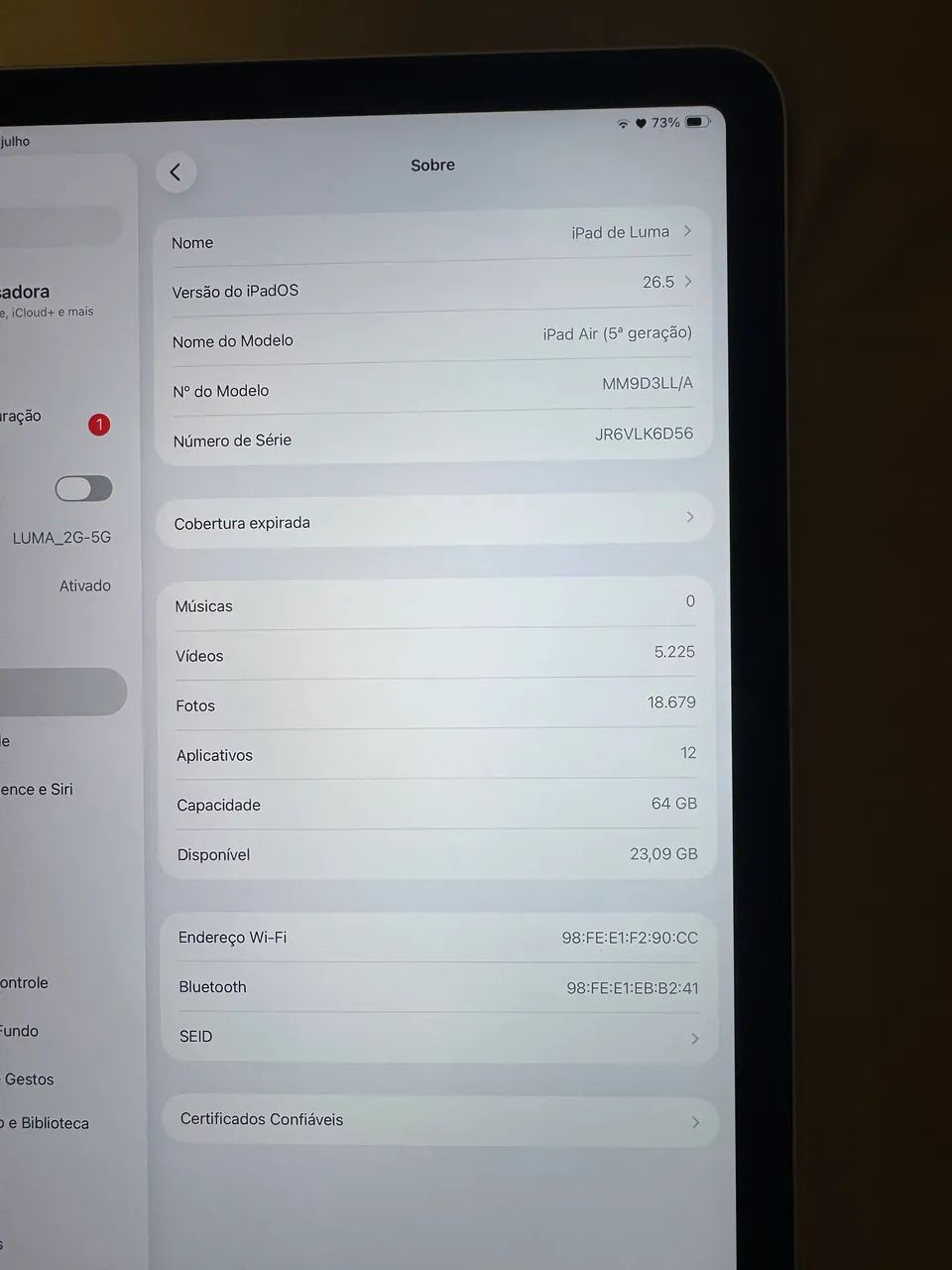 iPad Air de 5ª geração  - Foto 3