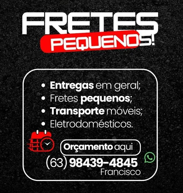 Fretes pequenos por Palmas e região  - Foto 2