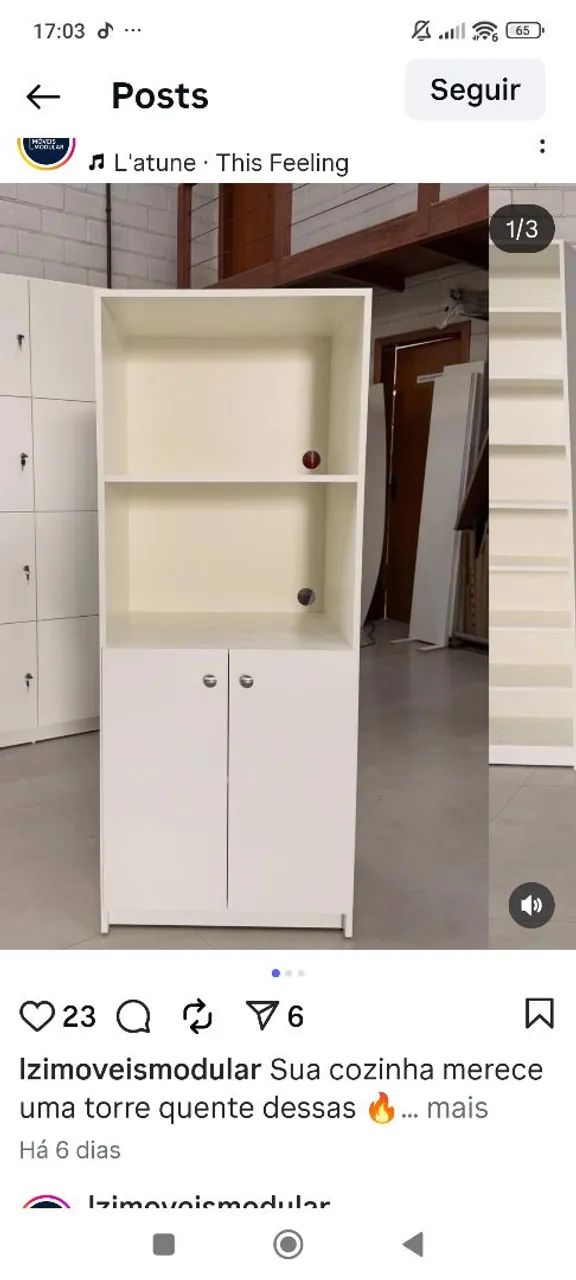 Estante multiuso em MDF.