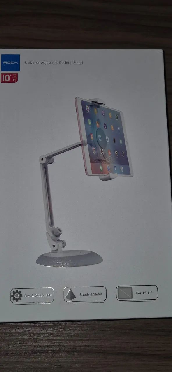 Suporte para tablet e celular articulado 360º reforçado até 11"