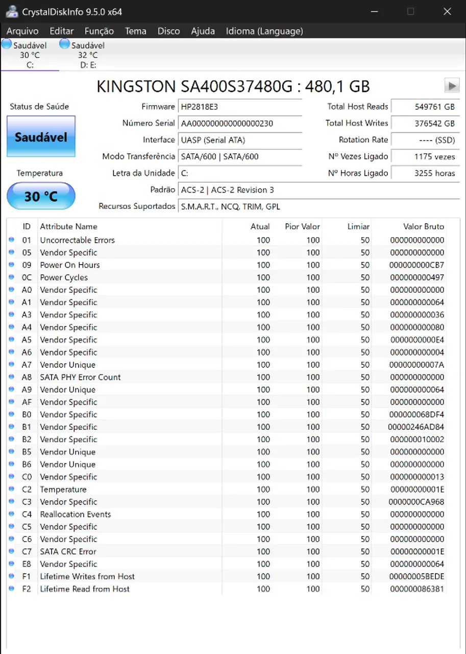 SSD 480GB Crucial WD Kingston com Windows! metro marechal lige * - Foto 4