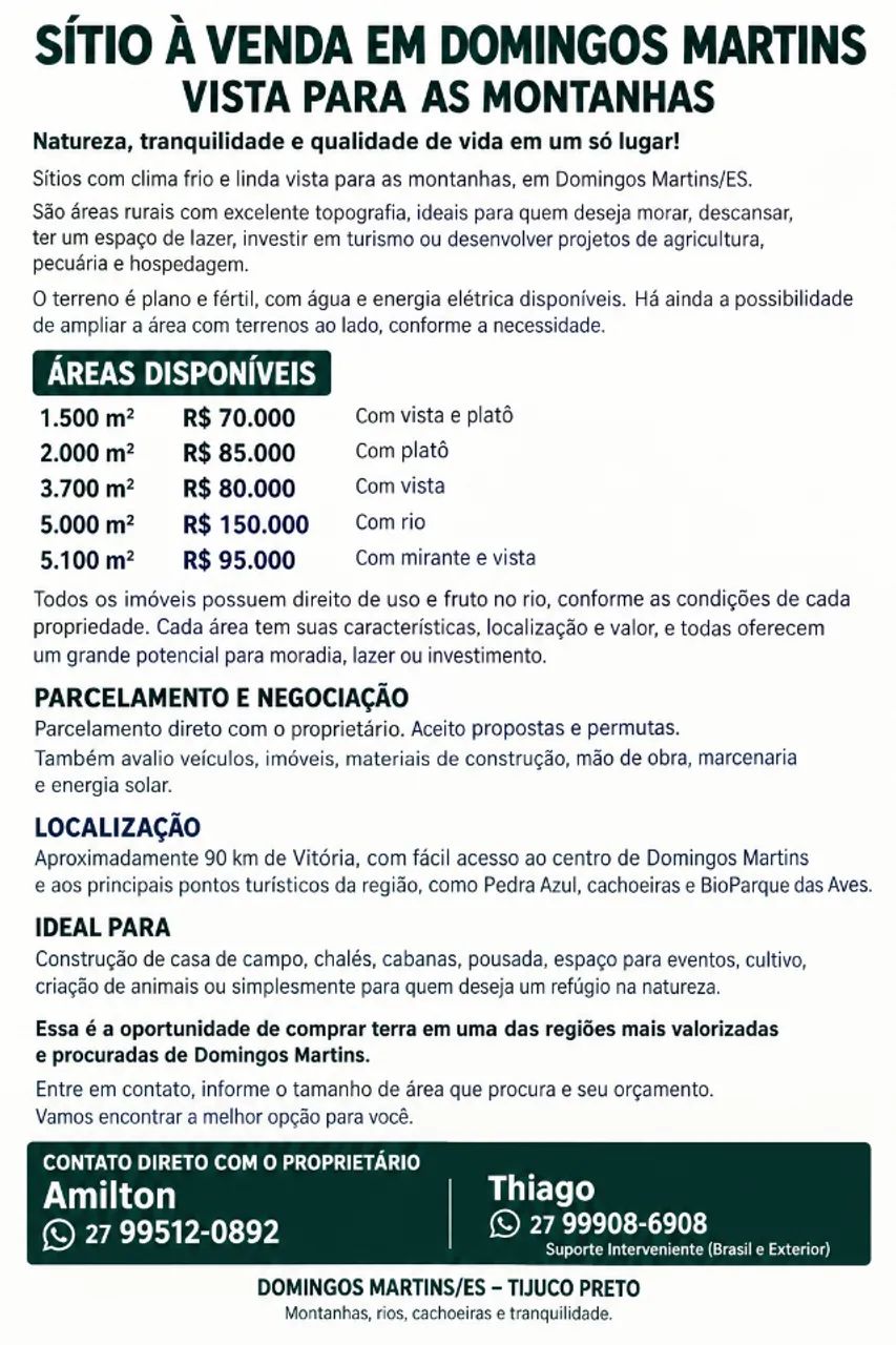 SÍTIOS E CHÁCARAS À VENDA - OPORTUNIDADE PARA MORAR, DESCANSAR E INVESTIR, PARCELO, TROCO - Foto 4