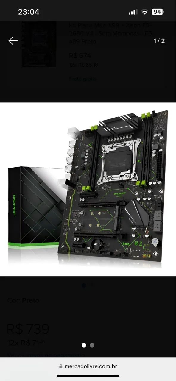 [PROMO] KIT XEON E5 2680V4 (PLACA MÃE MACHNIST E PROCESSADOR)