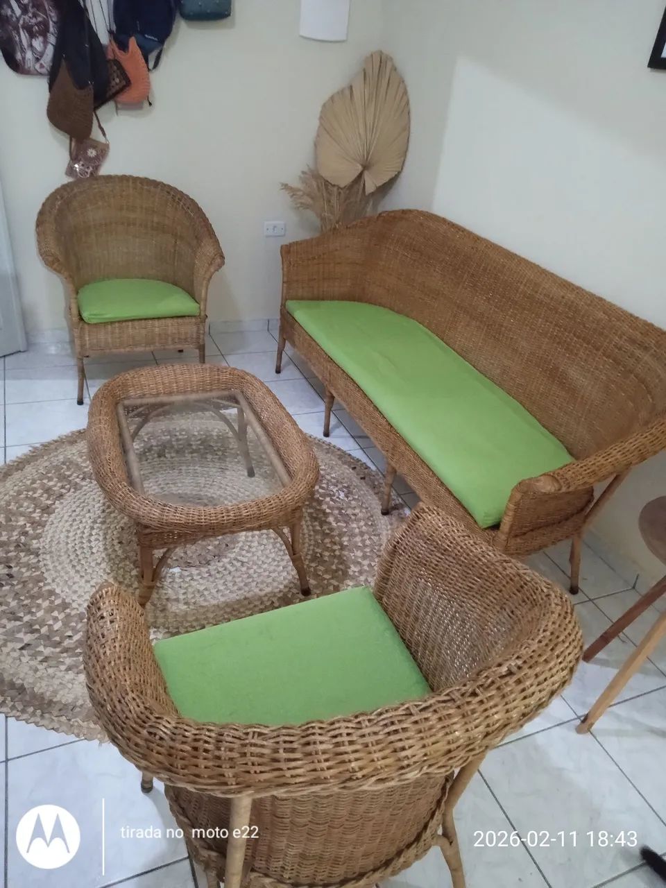 Conjunto de vime - Foto 4