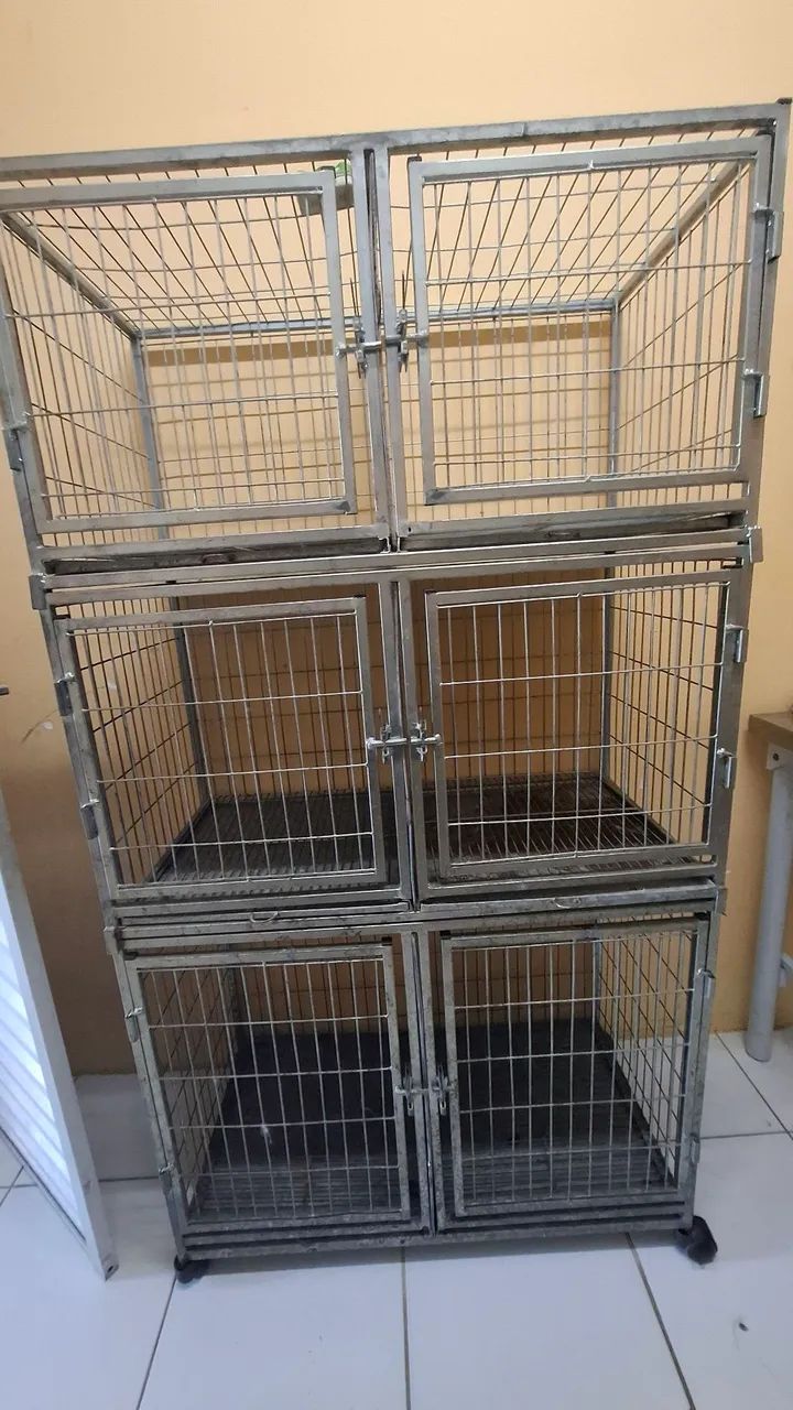 Canil de Ferro Galvanizado com 6 Baias - SUPER RESISTENTE - Foto 4