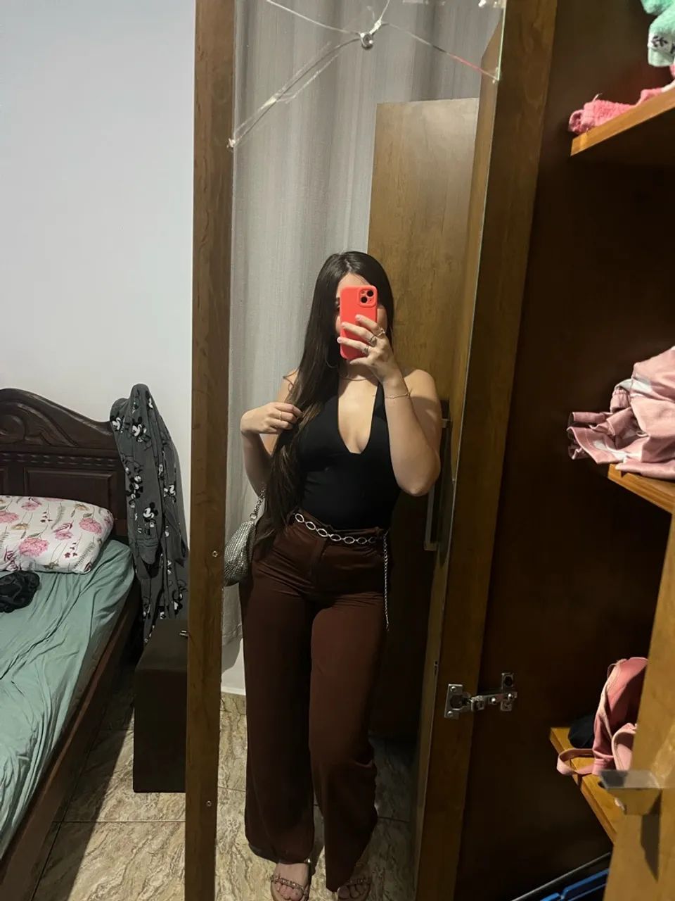 Calça marrom feminina  - Foto 2