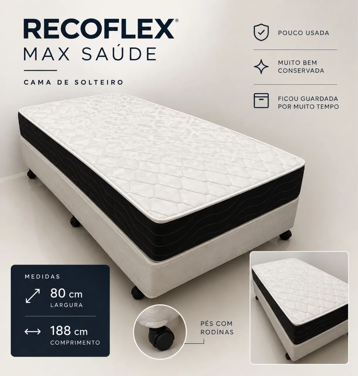 Cama Box (USADA) - perfeito estado 