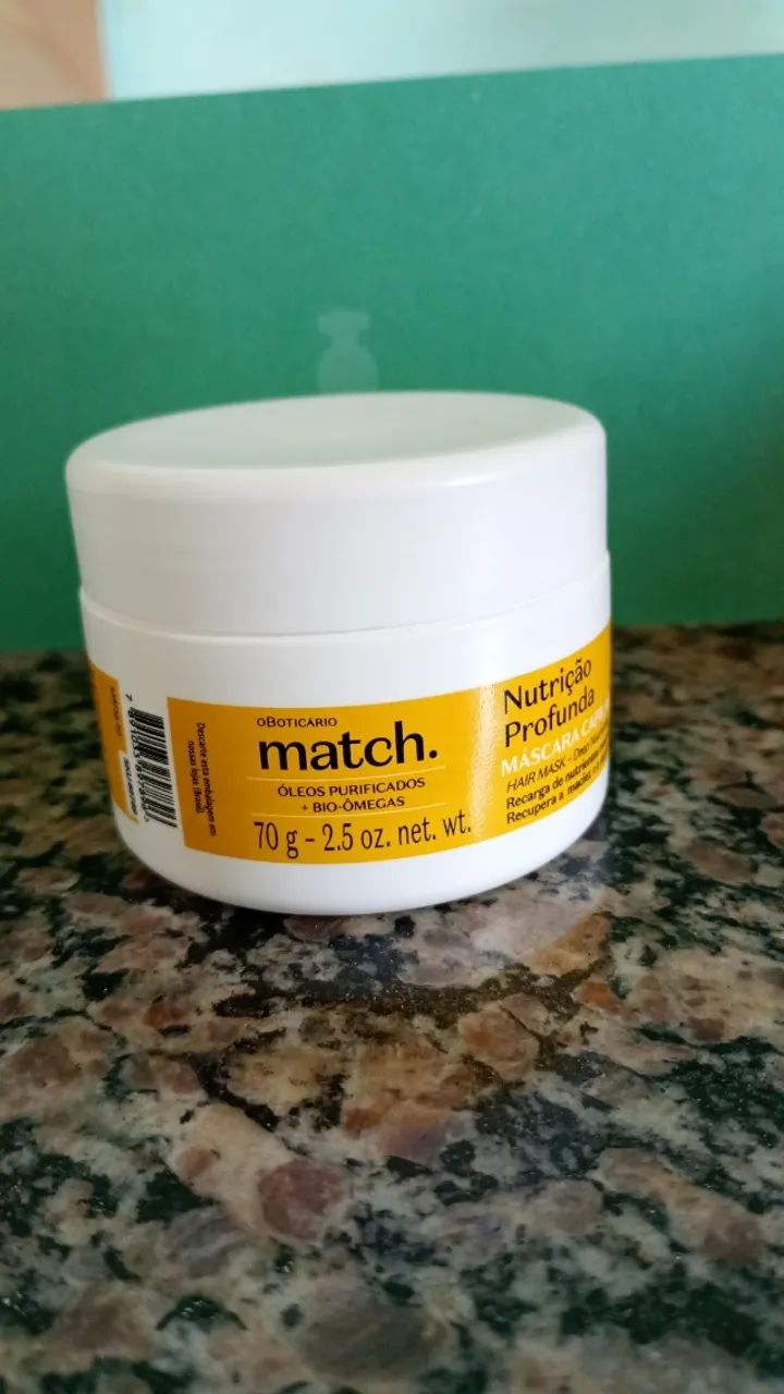 Máscara de nutrição 70g match - Beleza e Cuidados Pessoais - Vila