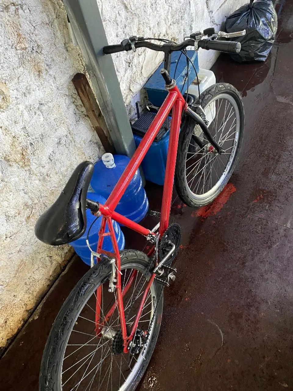 Bike Vermelha Aro 26 - Foto 5