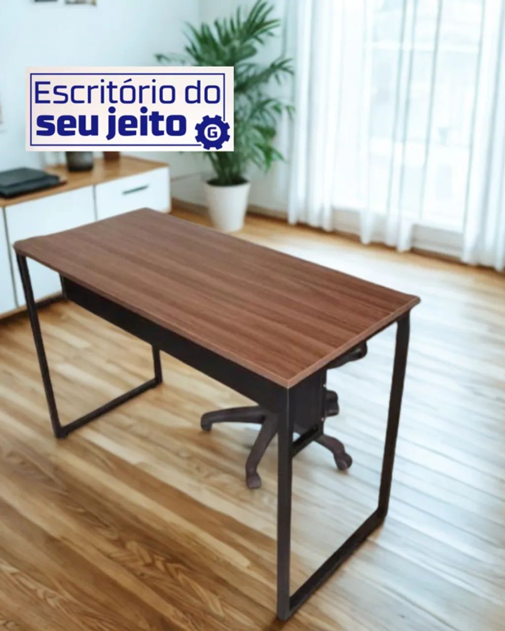 Mesa de Estudo Reforçada 1,1 m NOVA Escrivaninha Multiuso Notebook Computador Escritório - Foto 3