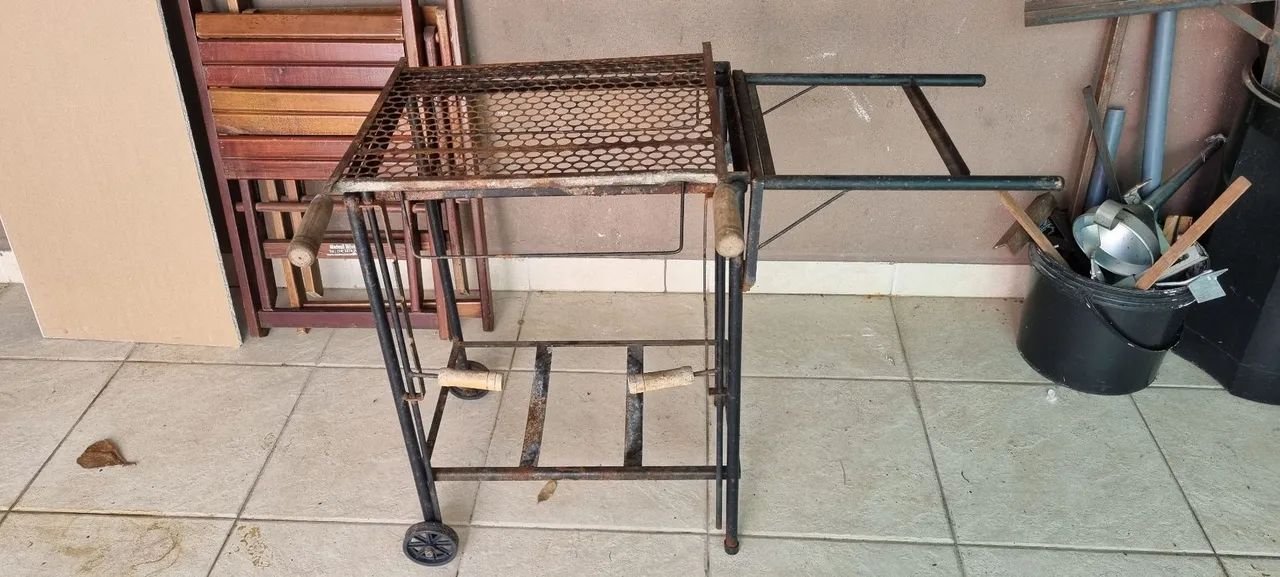 Carrinho para churrasqueira 