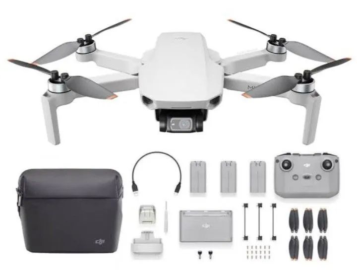 Drone dji mini 2 com kit acessórios 