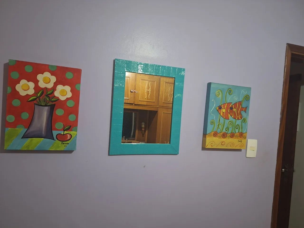 Quadros e espelho