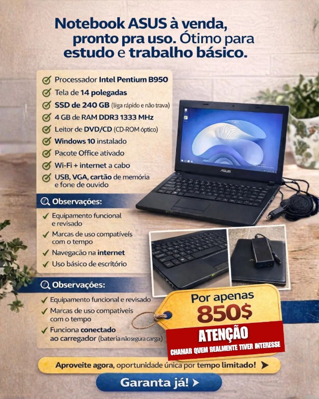 NOTEBOOK ASUS 