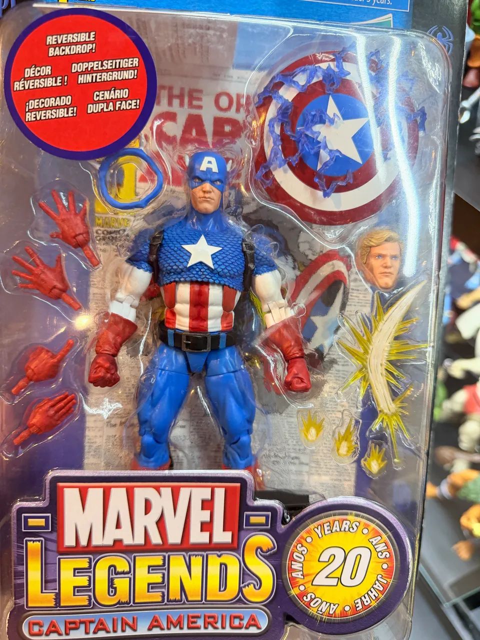 Capitão America 20 anos aniversário marvel legends - Hobbies e