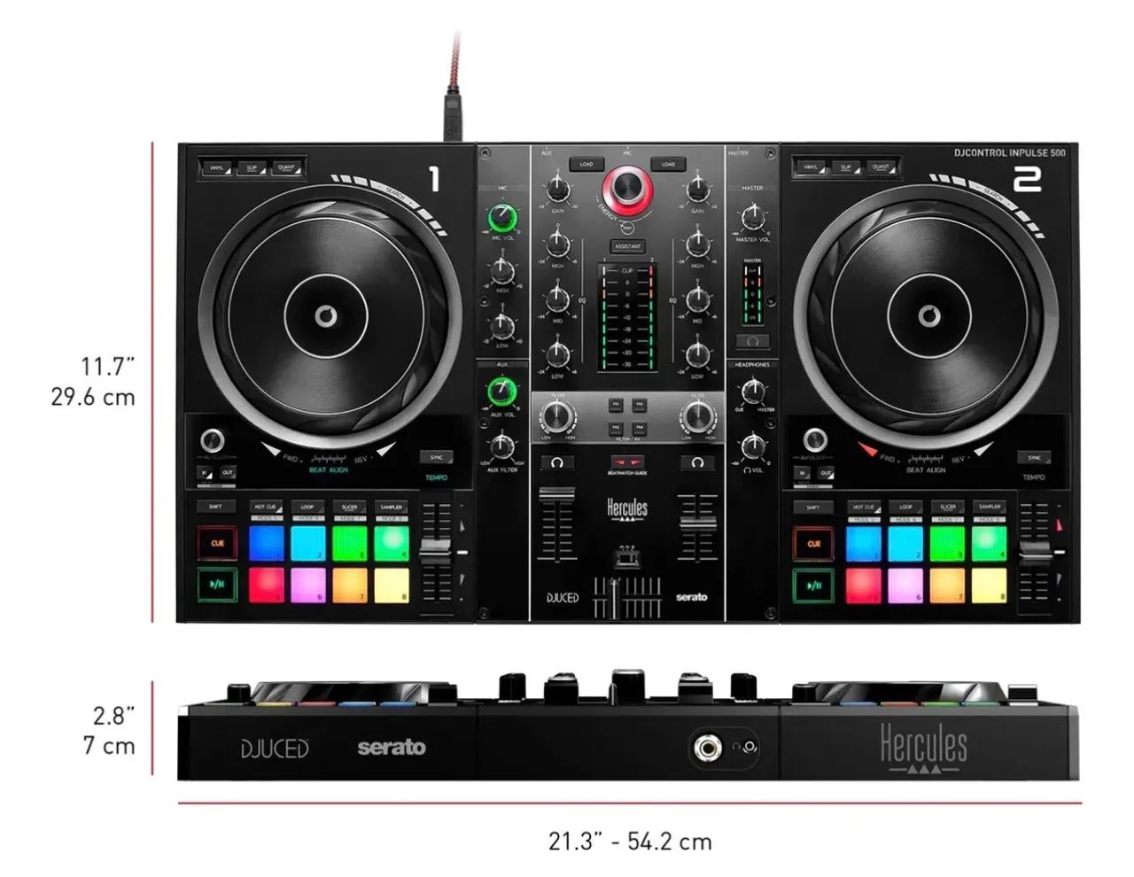 Inpulse 500 como NOVA controladora DJ Hércules DDJ - Foto 5