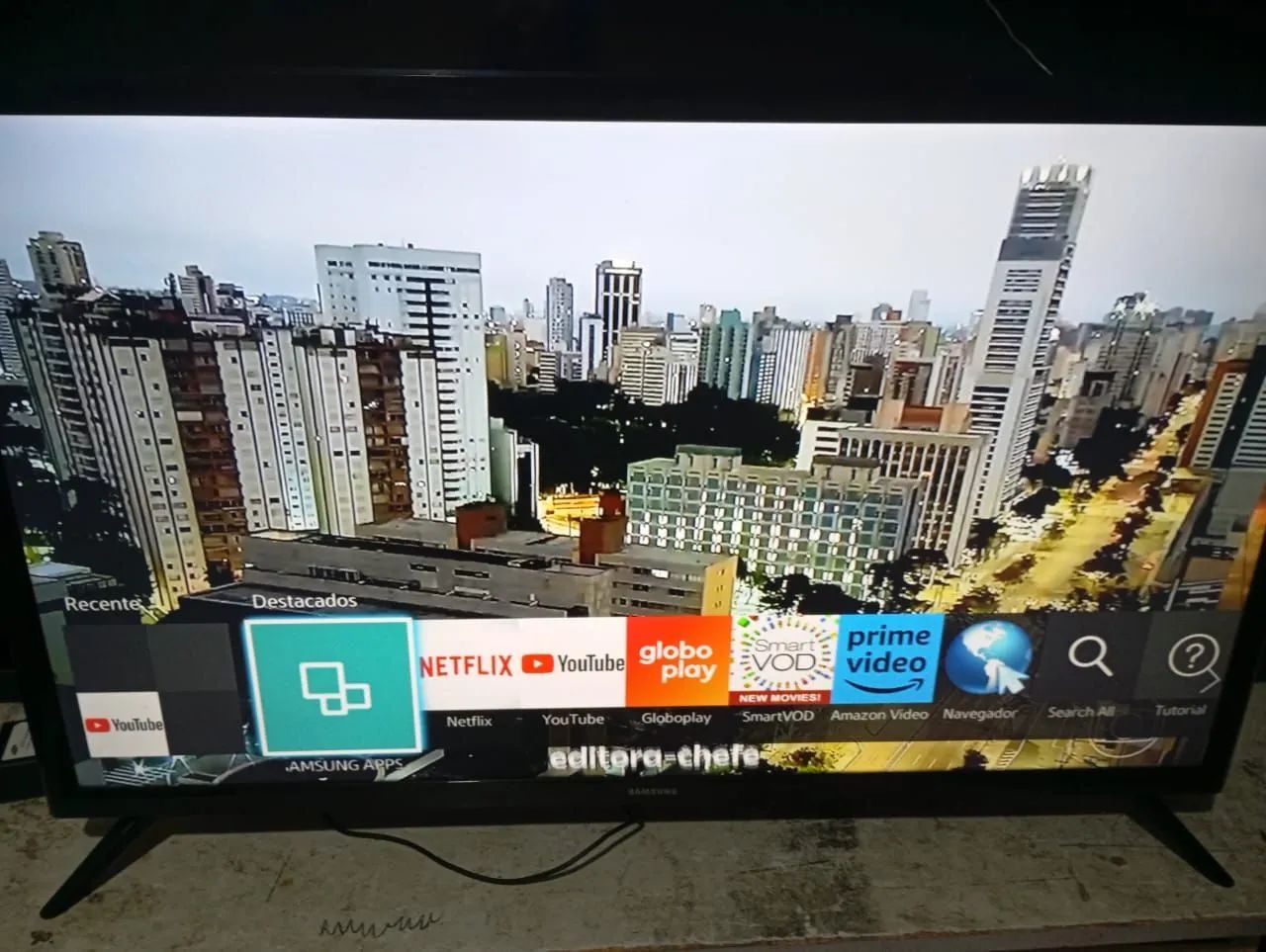 TV Samsung 43 polegadas Smart barato 
