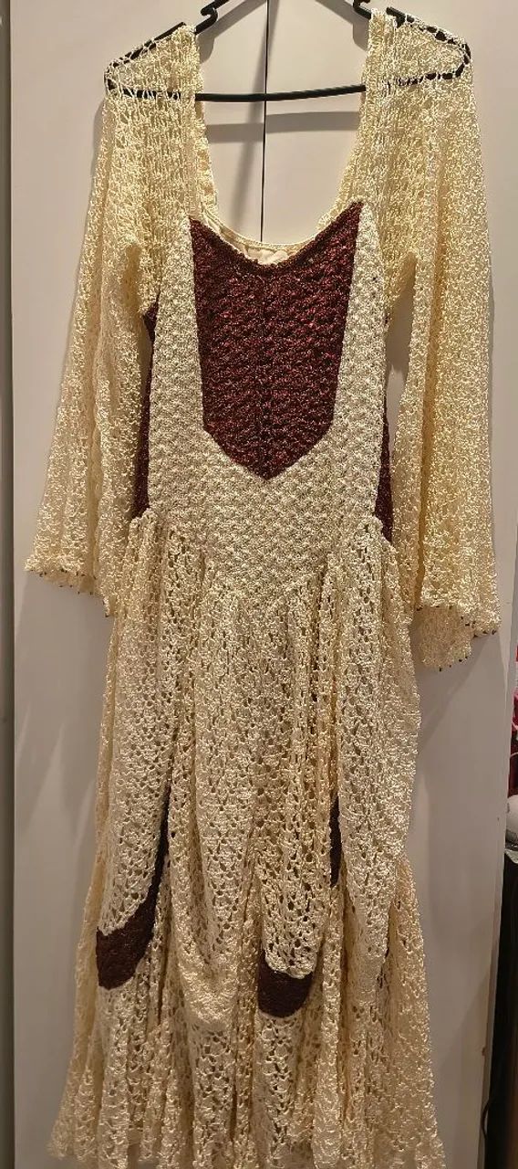Vestido longo tricô 