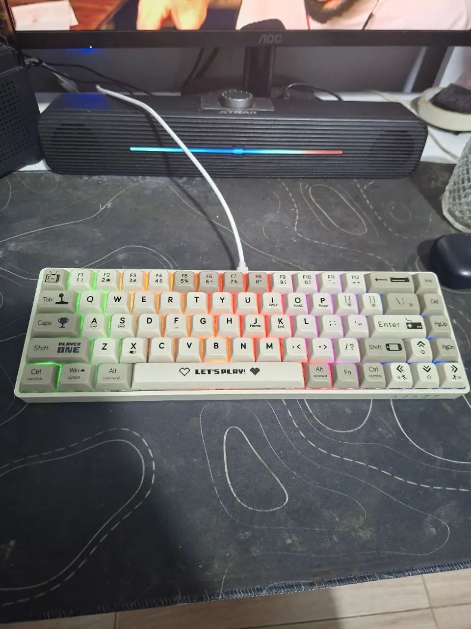 Teclado mecânico AK680 - Foto 3