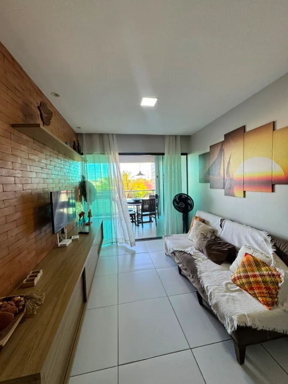 Na praia fo Francês Apto 2/4 com varanda gourmet - Foto 2