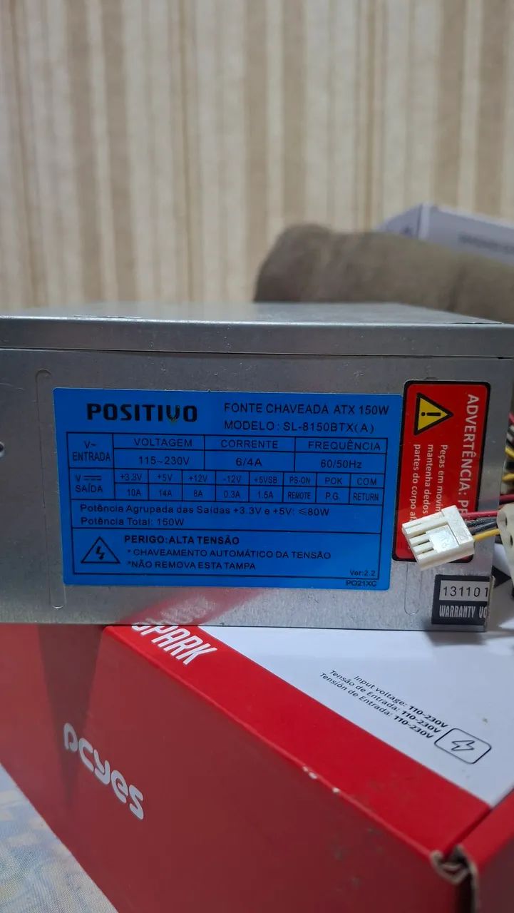 Fonte Positivo ATX 150W