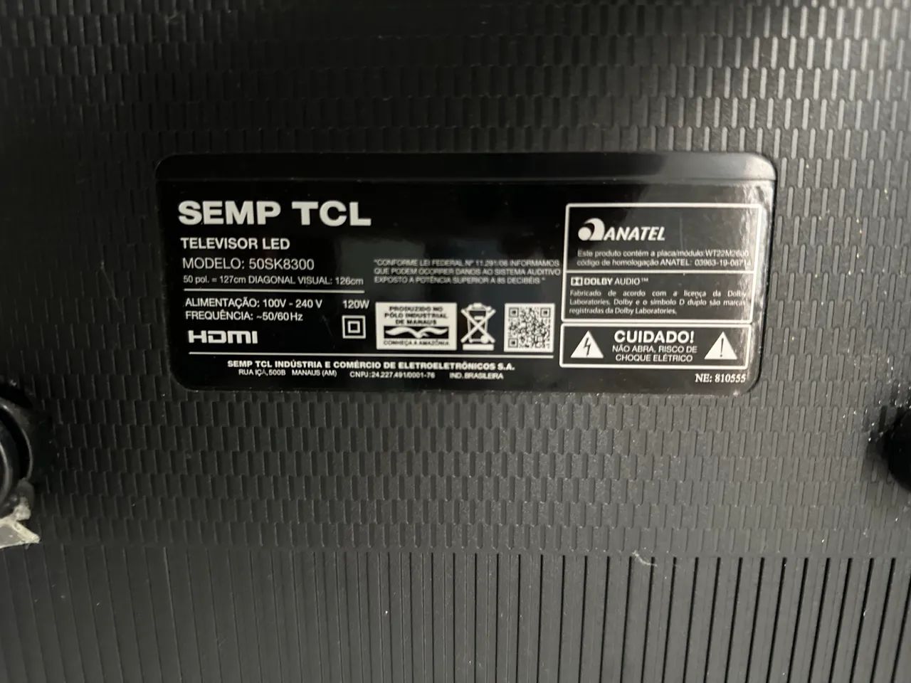 Tv 50 polegadas SEMP TCL Modelo: 50SK8300 - Foto 2