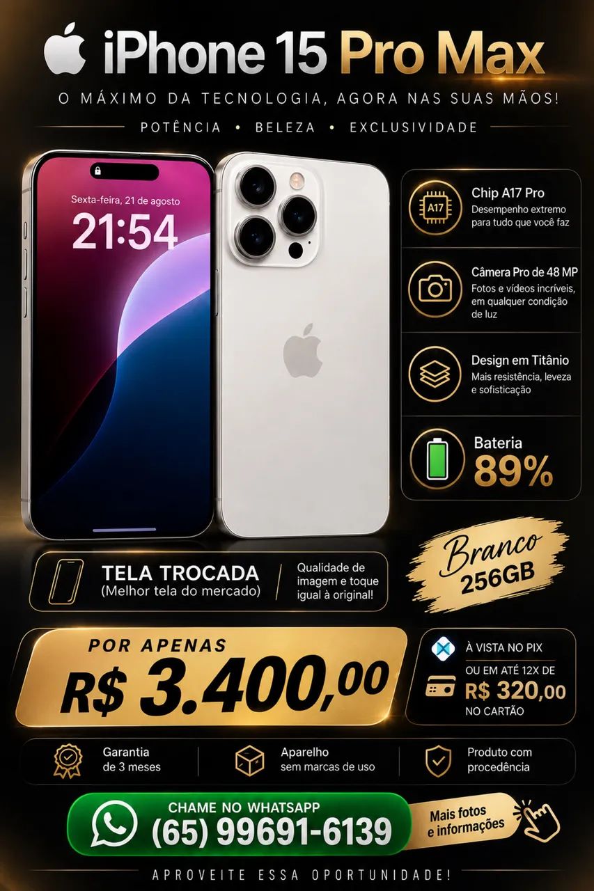 IPHONE 15 PRO MAX 256