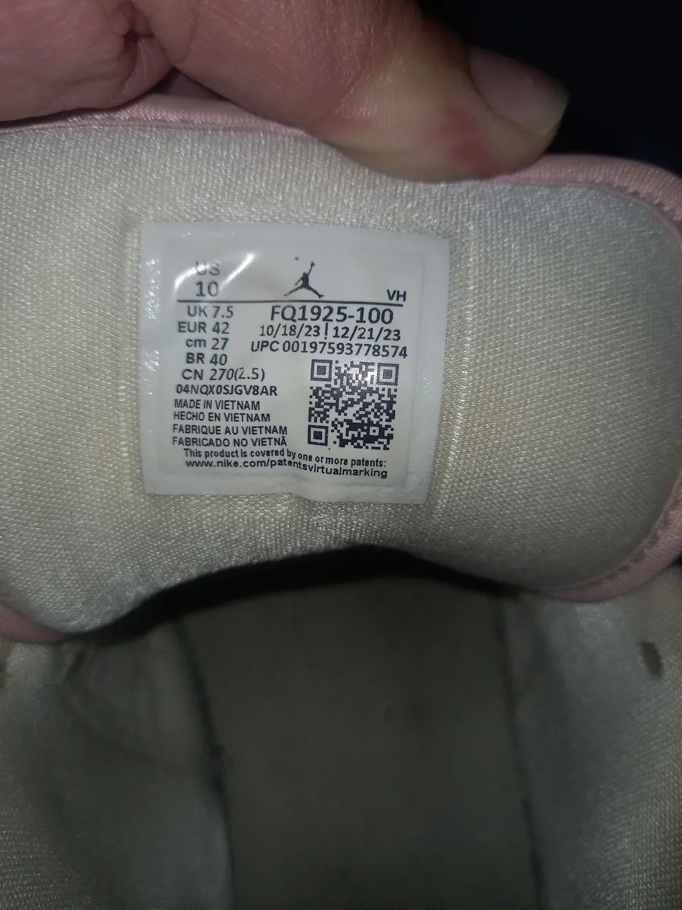 Tênis Air Jordan tamanho 40 forma normal usada - Foto 3