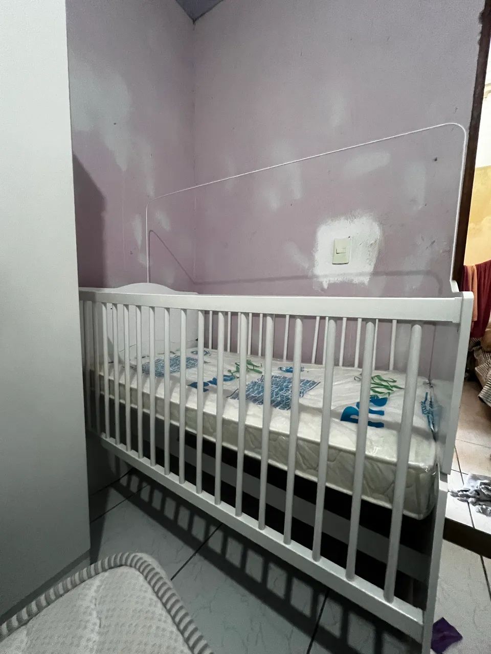 BERÇO + COLCHÃO ANTI REFLUXO 