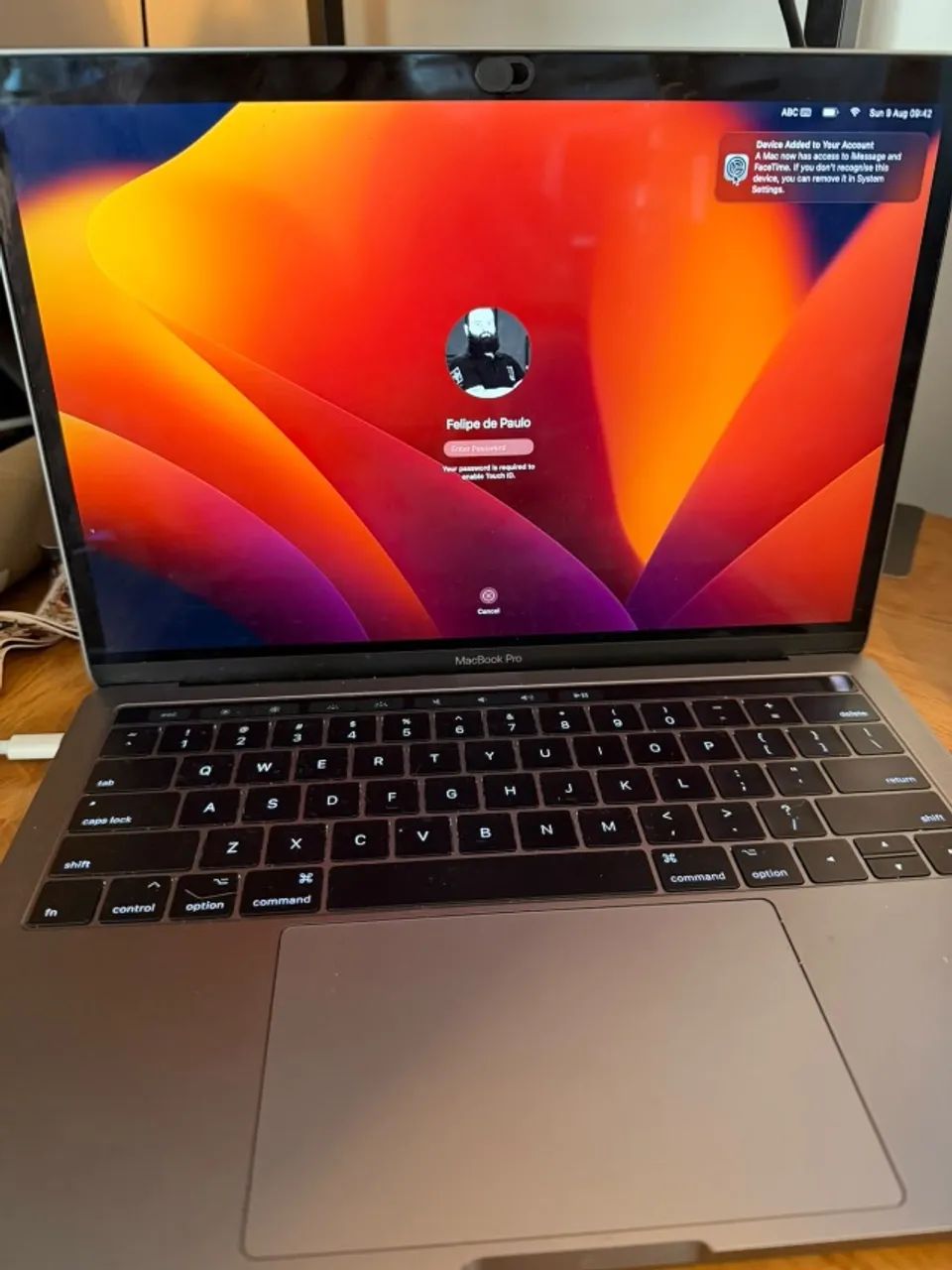 Macbook Pro 2017 i5 Touchbar 13 polegadas 
