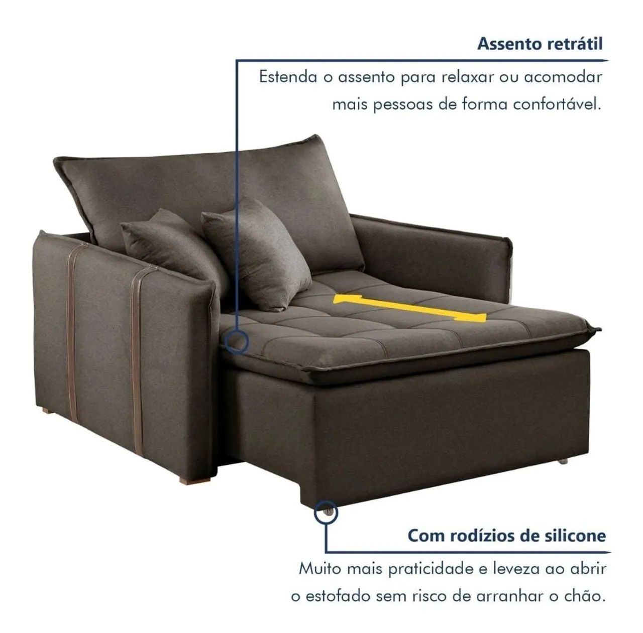 ? Poltrona-Cama Detroit Yescasa ?  - Foto 5