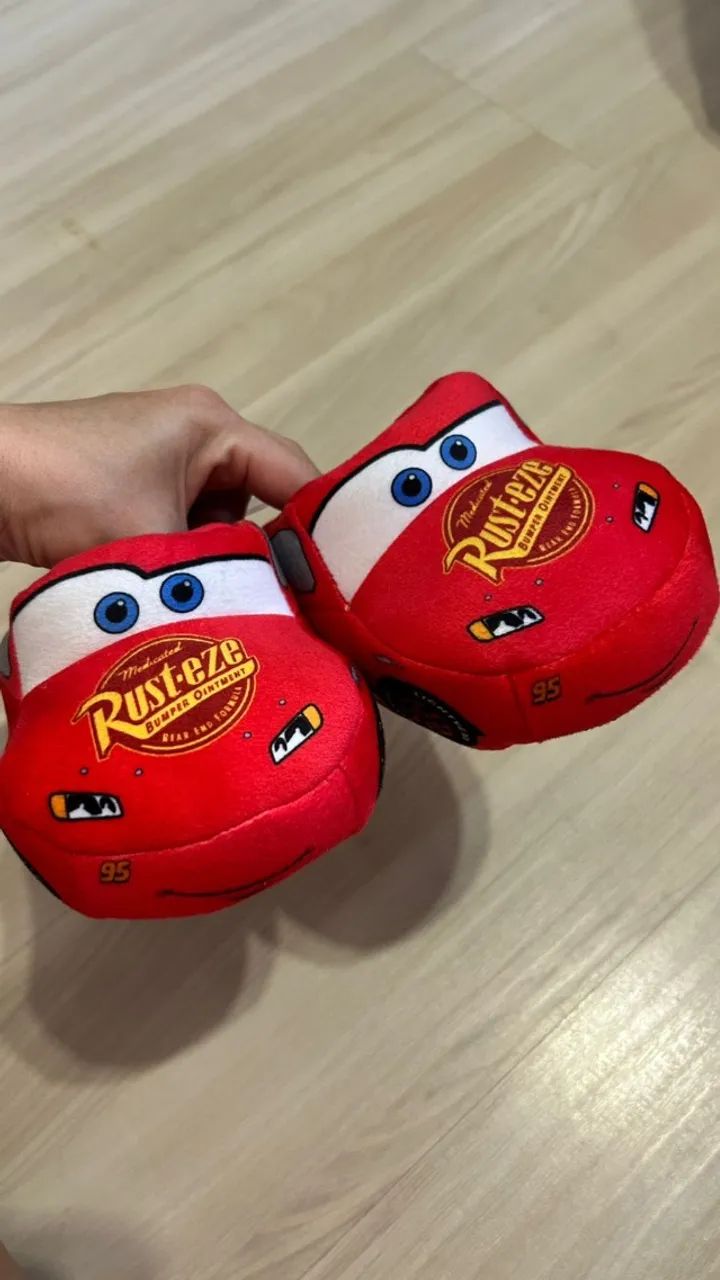 Pantufa Infantil Relâmpago McQueen - Nova  - Foto 3
