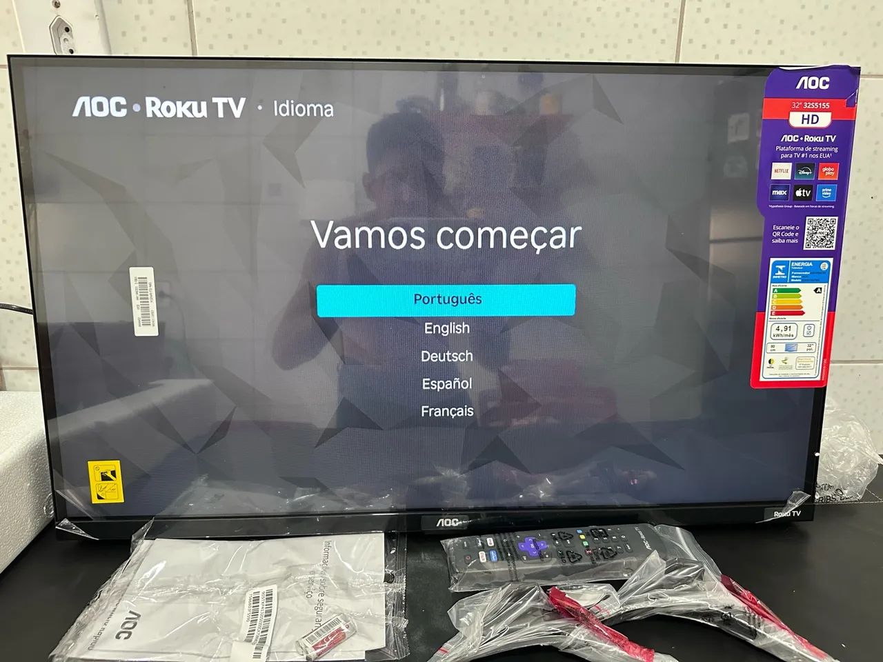 Tv smart 32 AOC nova lacrada  - Foto 3