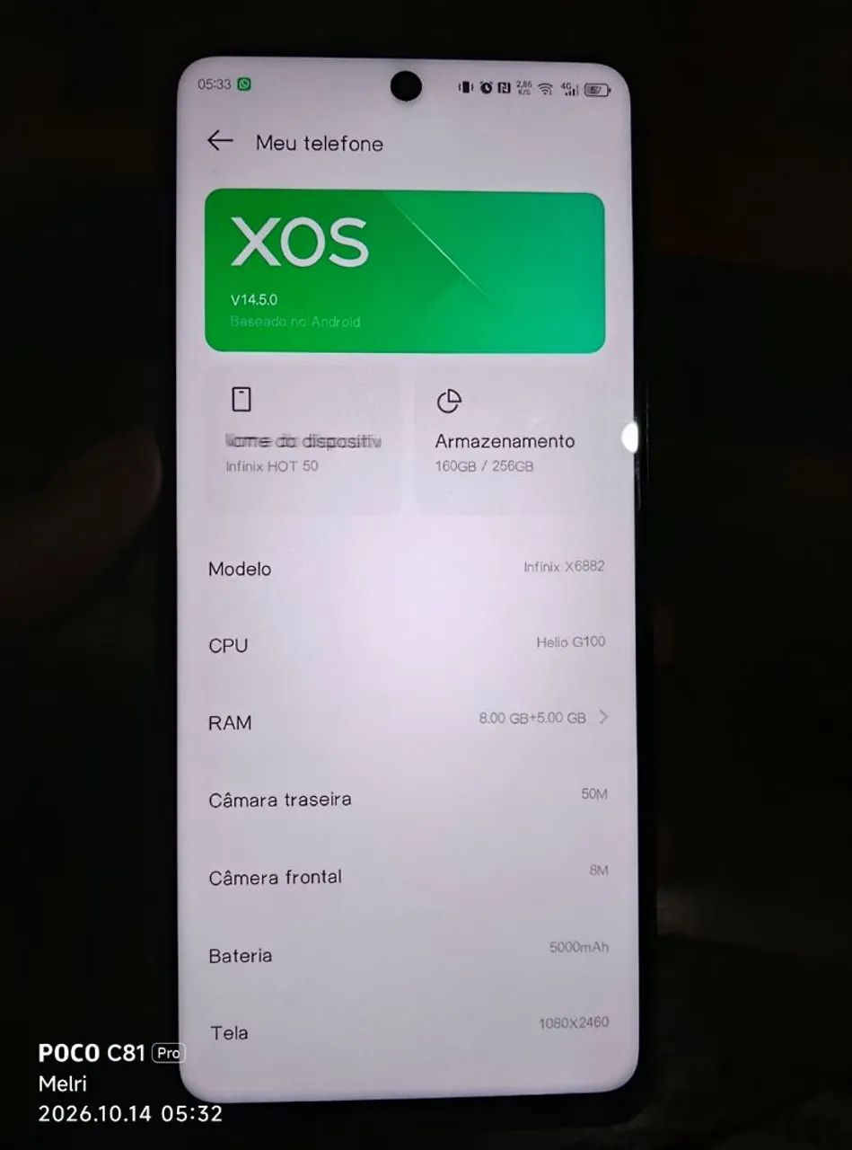 Vende-se celular Infinix Hot 50  - Foto 3