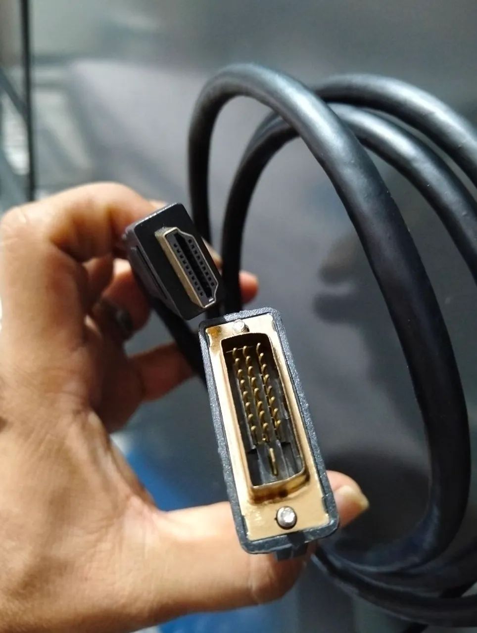 Cabo Conversor DVI para HDMI - Foto 2