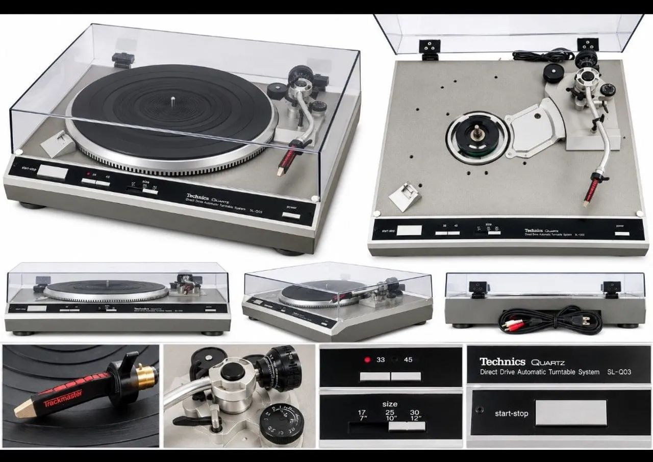  Toca Discos Technics SL-Q03  Direct Drive Quartz | Revisado e Completo - Foto 3