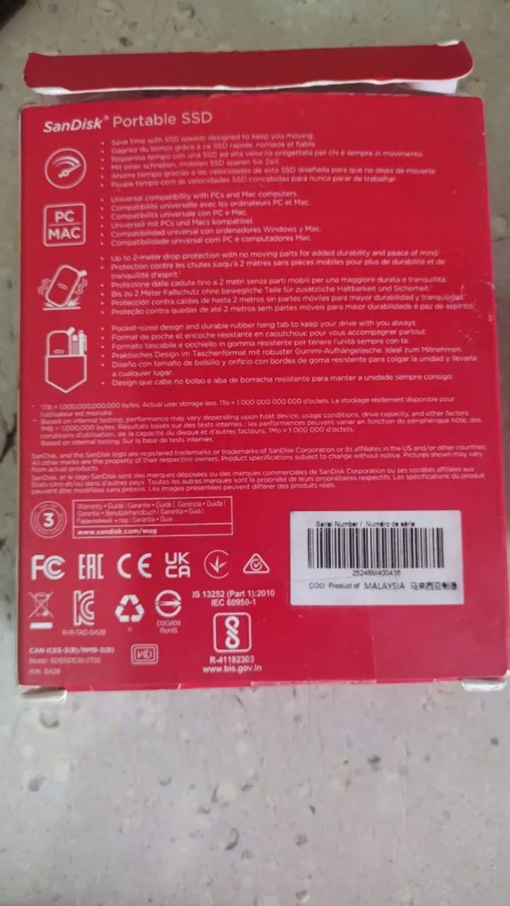 SSD EXTERNO SANDISK 2TB - Foto 4