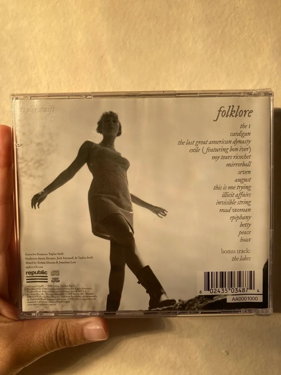 cd taylor swift folklore running like water  - Foto 2