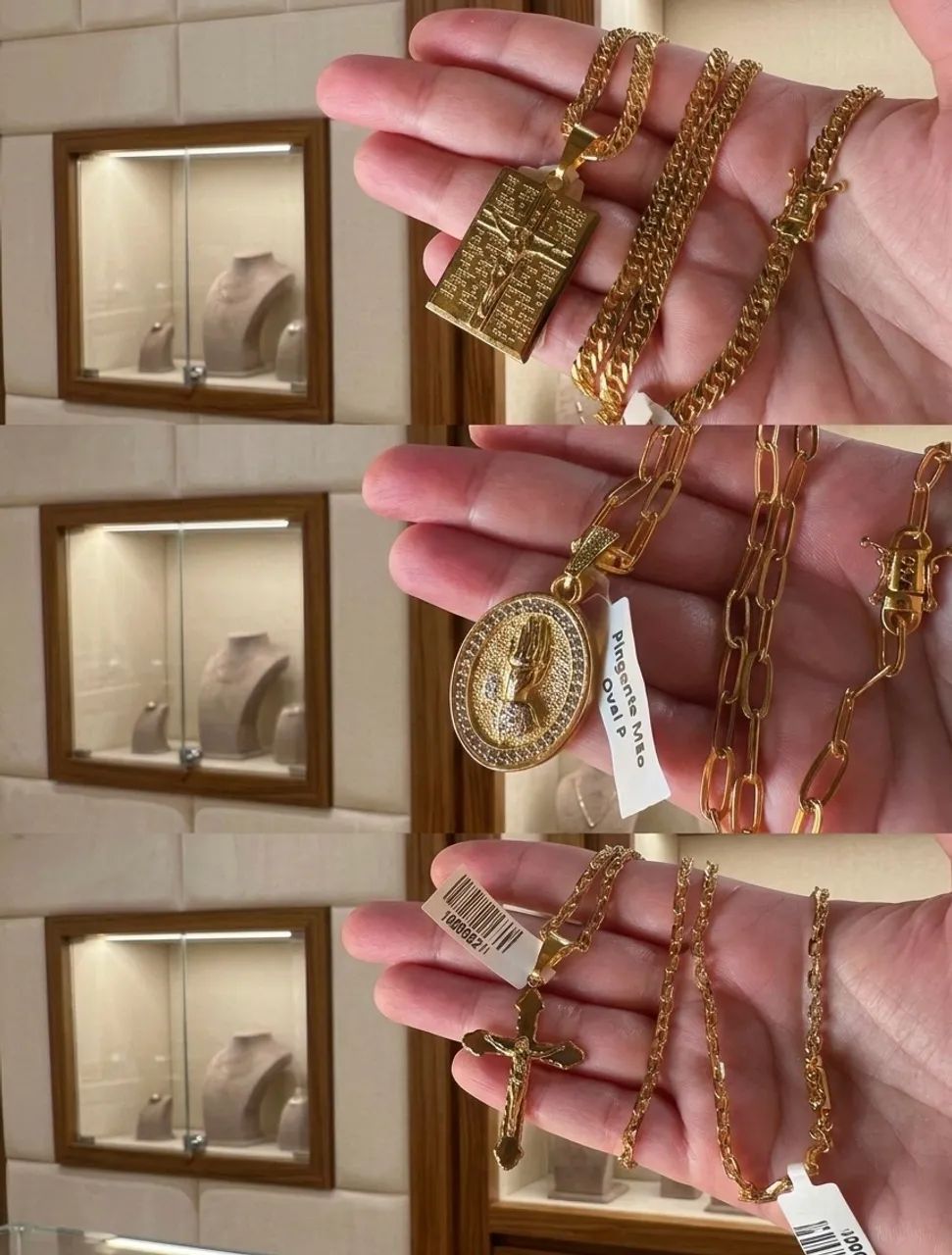 Corrente banhado a ouro 18k