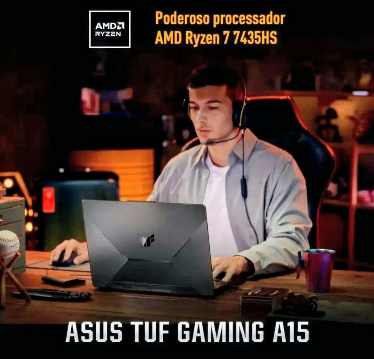 Notebook Gamer Asus TUF A15 RYZEN 7 - Foto 3