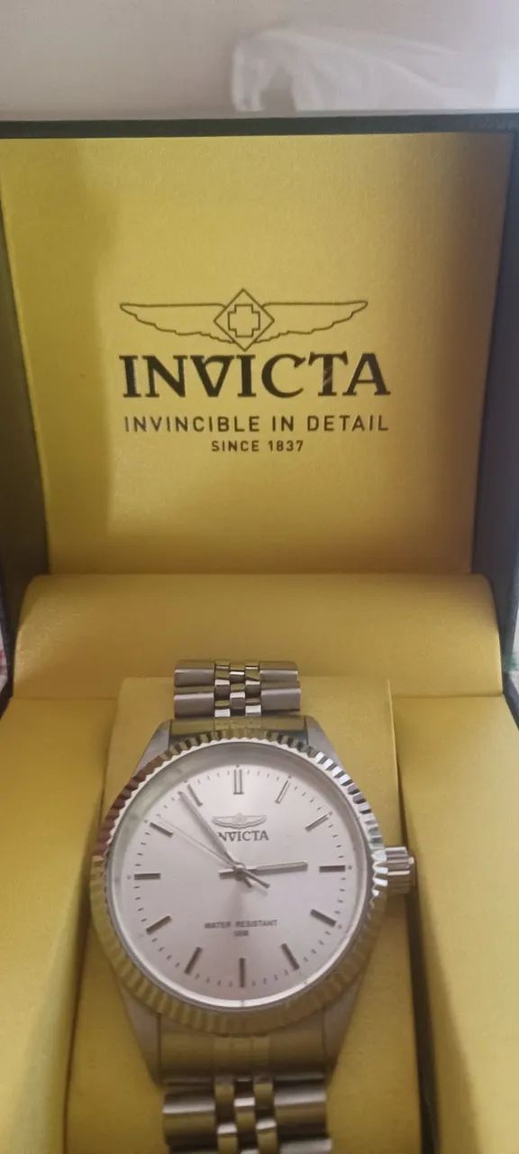 Relogio de Prata Invicta Original 