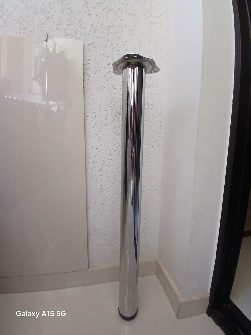Pé inox para mesa 76cm regulável  - Foto 2