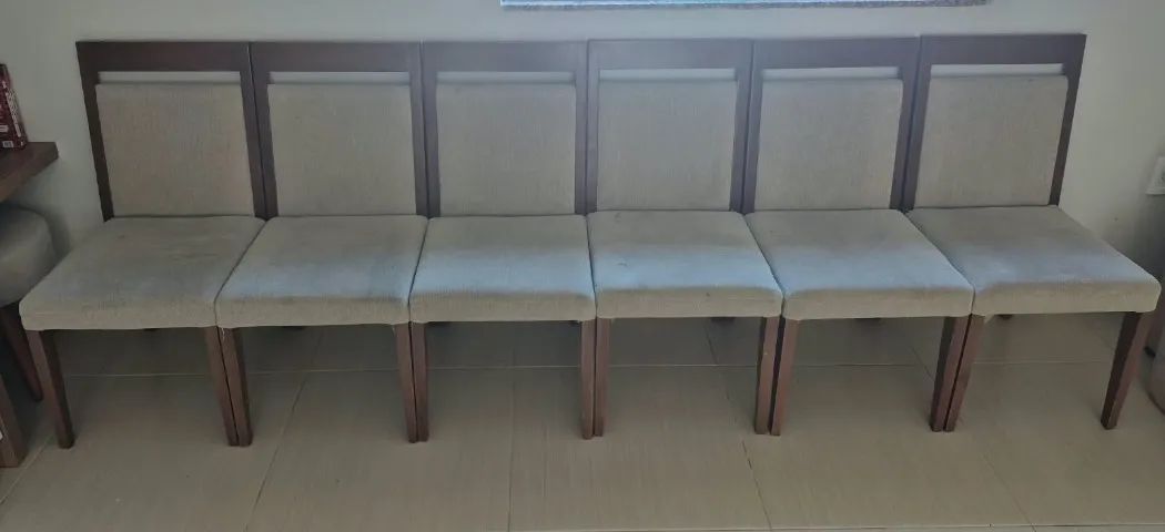 Mesa de jantar retangular + 6 cadeiras - Foto 5