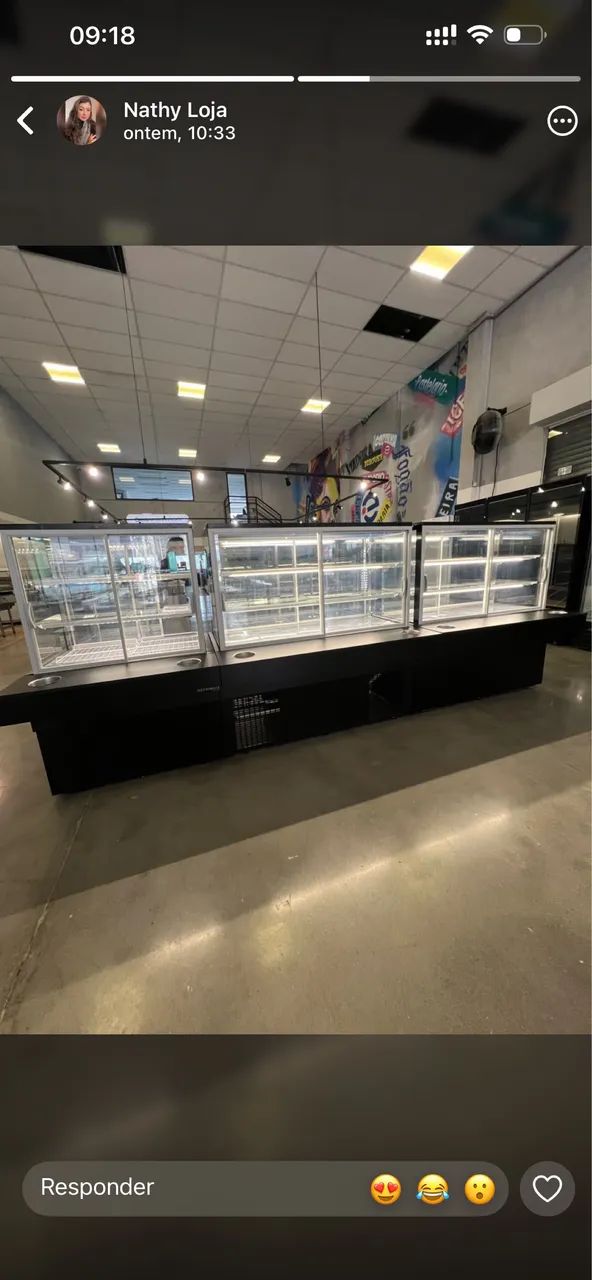 Vitrine refrigerada 1.50m self service nova pronta entrega  - Foto 3