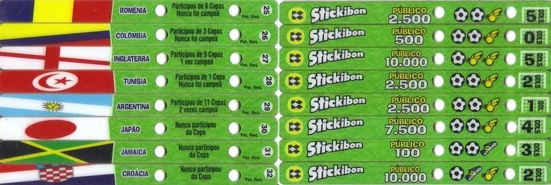 Coleção completa de palitos da Kibon (Stickibon) - Copa do Mundo de 1998 - Foto 3