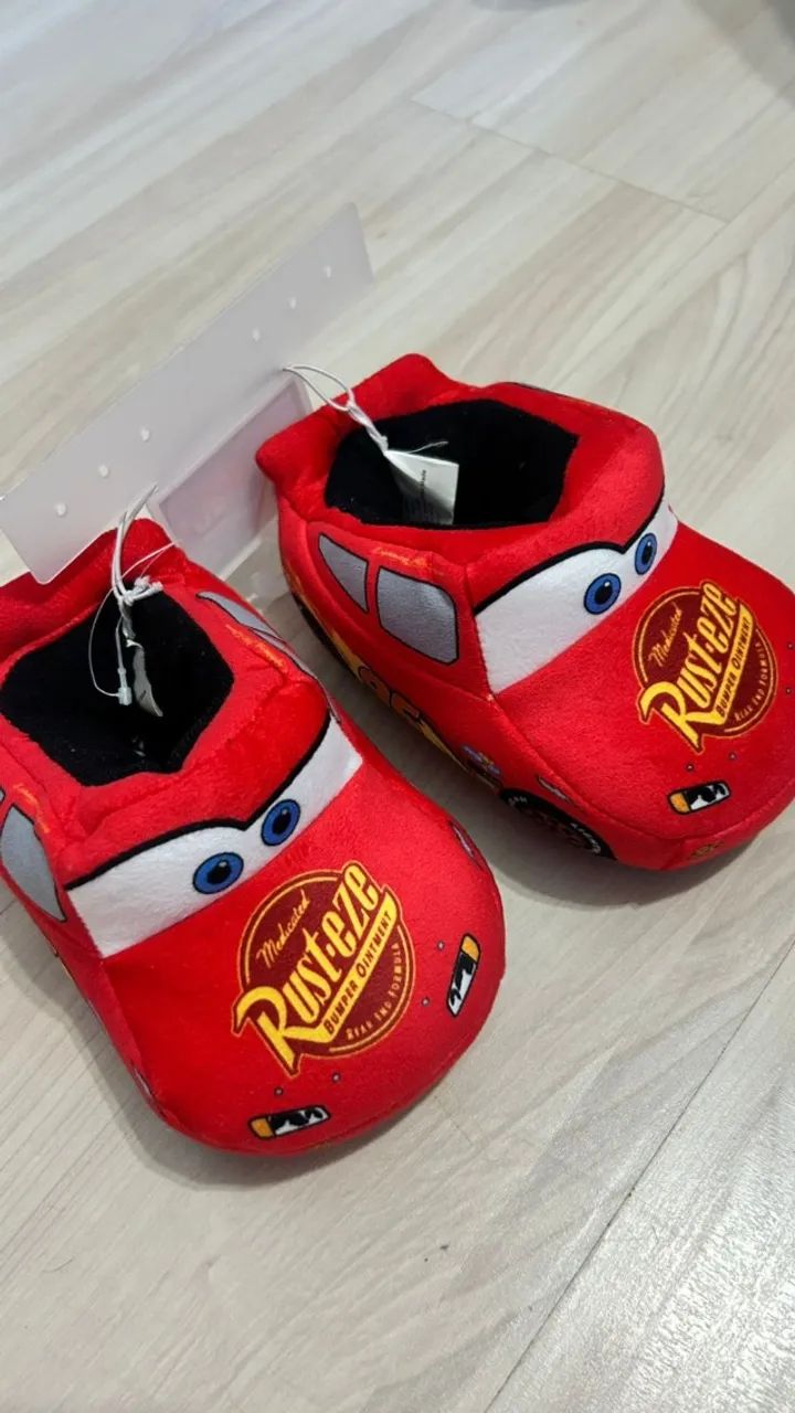 Pantufa Infantil Relâmpago McQueen - Nova 